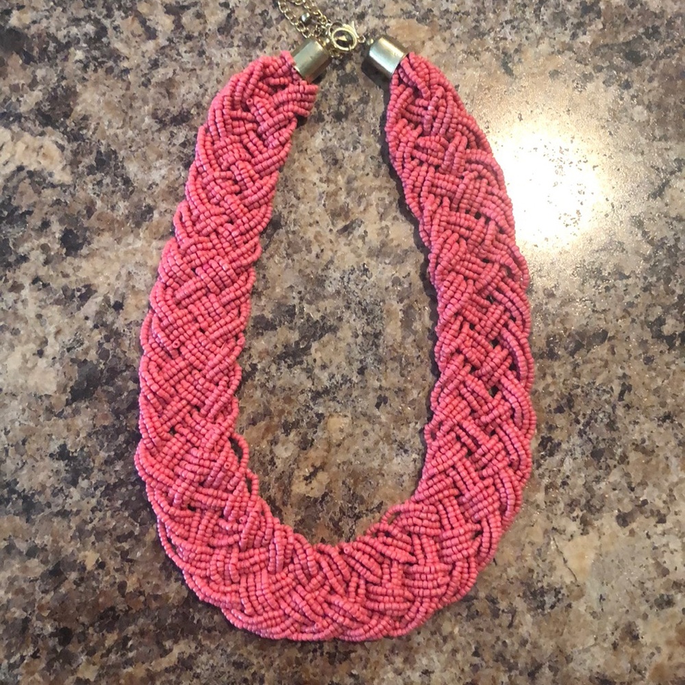 Coral beaded necklace
